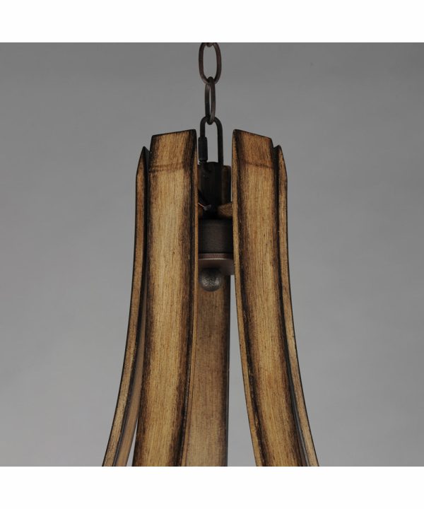 Basque 5-Light Chandelier Driftwood Anthracite Online