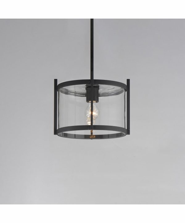 Belfry 1-Light Semi-Flush Pendant Black Online now