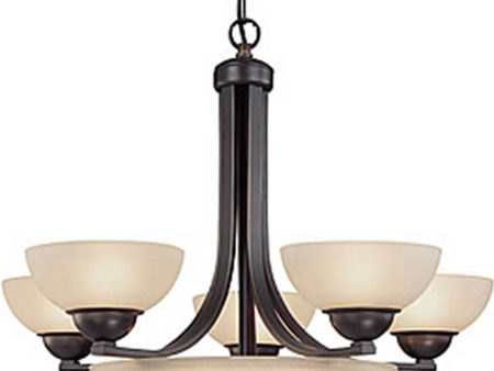 26 w Fireside 8-Light Bowl Chandelier Bolivian on Sale