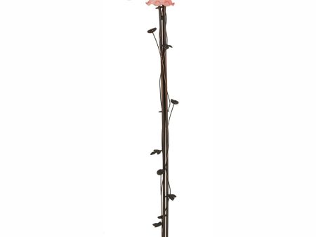 58  High Pink Tiffany Pond Lily 3 Light Floor Lamp Online now