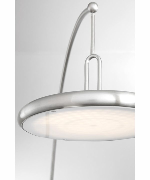 Sailee 1-Light Led Arch Lamp Brushed Nickel Supply