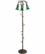 58  High Green Tiffany Pond Lily 3 Light Floor Lamp Sale