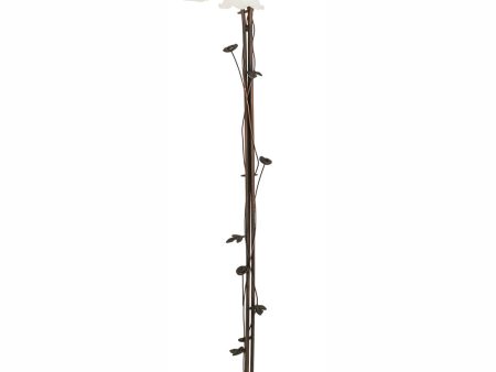 58  High White Tiffany Pond Lily 3 Light Floor Lamp Cheap