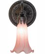 5.5  Wide Pink Tiffany Pond Lily Wall Sconce Fashion