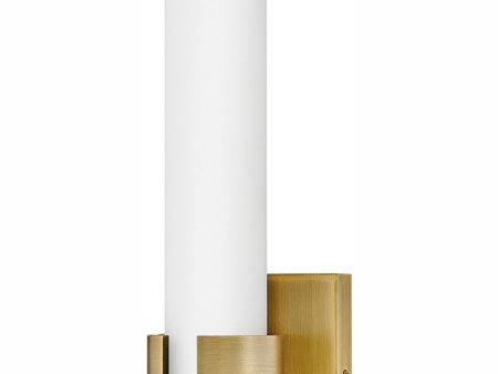 Aiden LED-Light Small LED Sconce in Lacquered Brass Supply