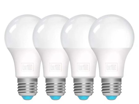 Charge Up A19 75 Watt Dimmable 5000K LED Light Bulb by Brilli (4 Pack) Hot on Sale