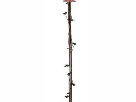 58  High Lavender Tiffany Pond Lily 3 Light Floor Lamp For Sale