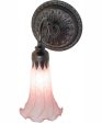 5.5  Wide Pink Tiffany Pond Lily Wall Sconce Fashion