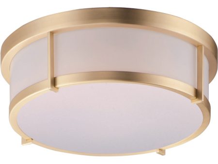 Rogue 13 inch LED Flush Mount Satin Brass on Sale