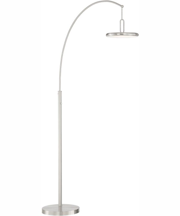 Sailee 1-Light Led Arch Lamp Brushed Nickel Supply