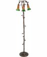 58  High Amber Green 3 Light Floor Lamp on Sale