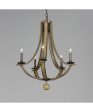 Basque 5-Light Chandelier Driftwood Anthracite Online