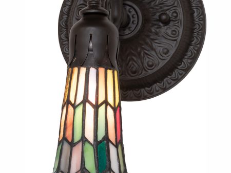 5.5  Wide Stained Glass Pond Lily Wall Sconce on Sale