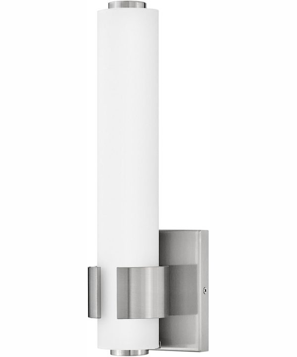 Aiden LED-Light Small LED Sconce in Brushed Nickel For Sale