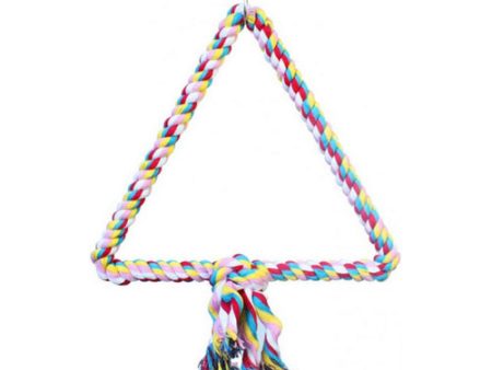 AE Cage Company Happy Beaks Triangle Cotton Rope Swing for Birds 1 count by A&E Cage Company For Cheap