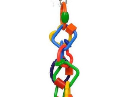 AE Cage Company Happy Beaks Plastic Rings and Blocks Bird Toy 1 count by A&E Cage Company For Sale